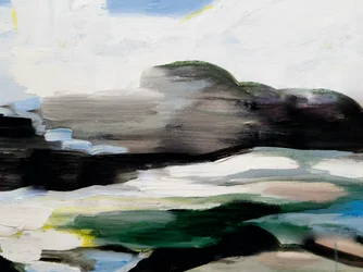 Paisagem abstrata e melancólica