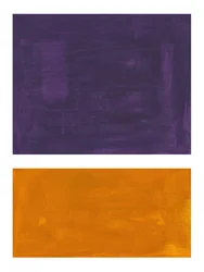 Blocos abstratos em tons de roxo e laranja