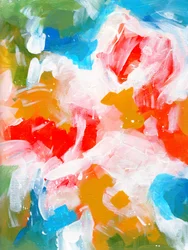 Flores abstratas e vibrantes