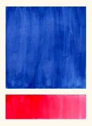 Azul e Vermelho Vibrantes - Abstrato