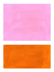 Blocos em tons vibrantes de rosa e laranja