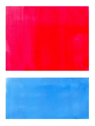 Vermelho e azul vibrantes