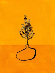Planta minimalista e acolhedora