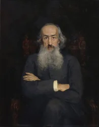 Retrato do historiador Konstantin Nikolayevich Bestuzhev-Ryumin 1829-1897, 1889