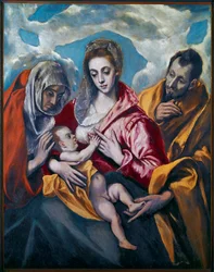 Sagrada Família com Santa Ana (pintura sobre tela)
