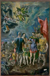 O martírio de São Maurício (pintura sobre tela)