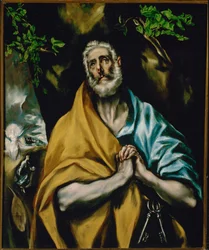 As lágrimas de São Pedro (pintura sobre tela)