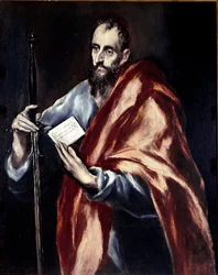 Apostolado do Catecismo de Toledo: O apóstolo São Paulo. Pintura de Domenikos Theotokopoulos dit El Greco (1540-1614)