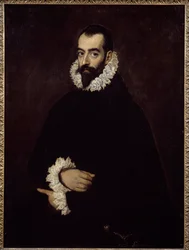 Retrato presumido do Duque de Benavente Pintura de Domenikos Theotokopoulos dit El Greco (1541-1614)