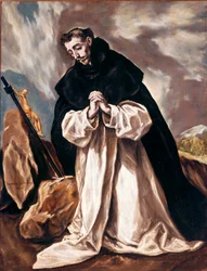 Santa Domingas em oração Pintura de Domenikos Theotokopoulos dit El Greco (1541-1614) 1598-1603 Sol. 120x88 cm Catedral de Toledo (Toledo)