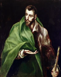 O Apotre Saint James Maggiore. Pintura de Domenikos Theotokopoulos dit El Greco (1540-1614)