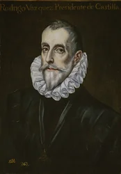 Retrato de Rodrigo Vázquez de Arce, primeiro terço do século XVII.