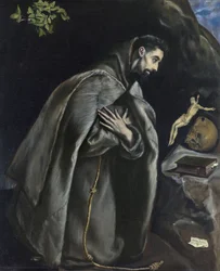 São Francisco em oração diante do crucifixo