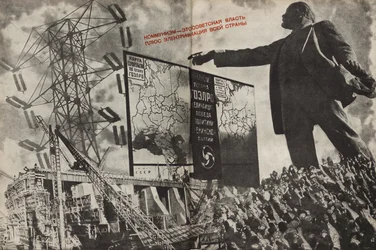 O comunismo é o governo soviético mais a eletrificação de todo o país, 1933.