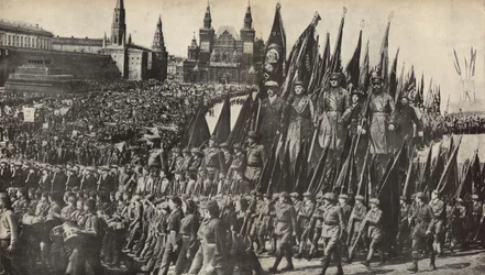 Ilustração da URSS Builds Socialism, 1933.