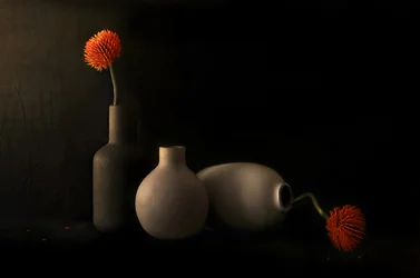 Natureza morta com flores de laranjeira