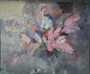 Buquê Rosa Abstrato