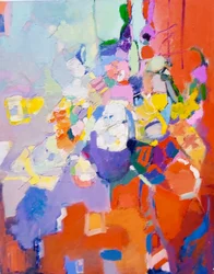 Cores abstratas vibrantes