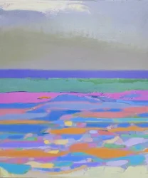 Horizonte abstrato vibrante
