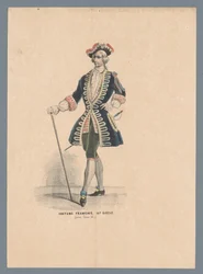 Fato francês, século XVIII (sob Louis XV.) (título sobre o objecto)