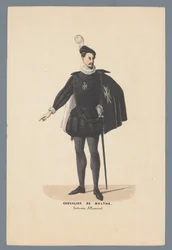 Chevalier De Malthe, Costume Allemand (título sobre o objecto)