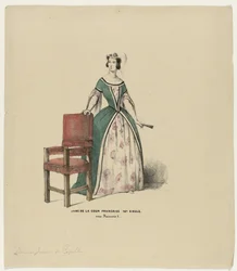 Dame de la Cour Francaise 16th Century. sob François I (título sobre o objecto)