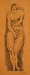 Nu feminino em pé, c. 1909.