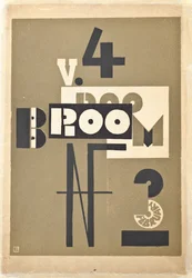 Capa de uma edição de 1923 da revista de arte "Broom