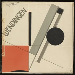 Wendingen No 11 par Lissitzky, El (1890-1941). Litografia a cores, tamanho : 33,2x33,2
