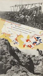 Melhoramento de algodão. Ilustração da URSS Builds Socialism, 1933.