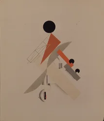 Globetrotter. Estatueta para a ópera Vitória sobre o sol de A. Kruchenykh, 1920-1921