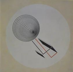 Proun 93. Espiral flutuante, 1924