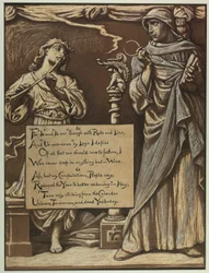 (Ilustração para o Rubáiyát de Omar Khayyám) O divórcio da razão