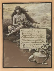 (Ilustração para o Rubáiyát de Omar Khayyám) A canção no deserto