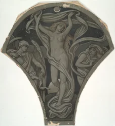 Cartoon for Luna, dos sessenta estudos para o teto de Huntington (1926,80)