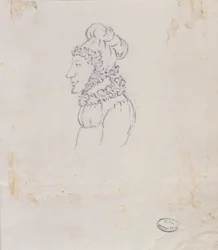 Desenho, de, um, mulher