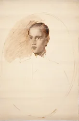 Esboço Do Retrato. Presumivelmente, o filho do artista Thorald Jerichau