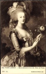 Retrato da Rainha Maria Antonieta (1755-1793) (gravura)
