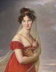 Retrato de Aglae Angelique Gabrielle de Gramont 1787-1842, esposa do general Alexander Lvovich Davy