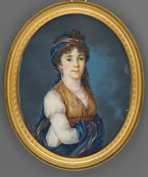 Retrato da princesa Anna Grigoryevna Beloselskaya-Belozerskaya 1773-1846.