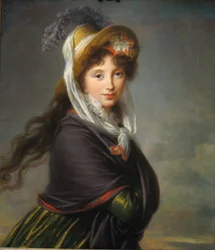 Retrato da princesa Irina Ivanovna Vorontsova, née Izmaylova 1768-1848, ca 1797