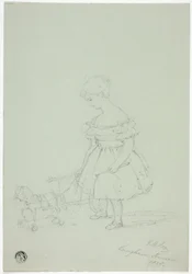 Garota com Cavalo de Brinquedo em Langham House