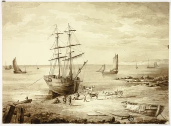 Barco de Carregamento no Porto