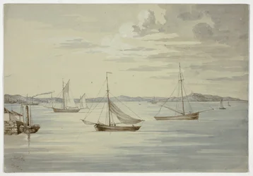 Veja Inchkeith e as ilhas Firth of Forth de Granton