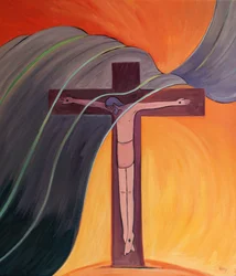 Um vento malévolo varre a terra. Mas, pela nossa confiança em Cristo, podemos resistir a isso, 2001 (óleo a bordo)