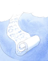 “Toda Doutrina é Uma”. A verdade de Deus é uma; não consiste em muitas partes. É "flui" de Deus, como um pergaminho cai do céu, 2002 (w - c no papel)