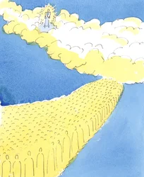 Todos os santos no céu sabem o que as pessoas desde Moisés sabiam, que Deus quer que honremos nossa mãe e nosso pai, 2004 (w - c no papel)