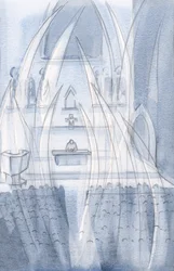 Os anjos adoram conosco na Santa Missa, curvando-se diante daquele que morreu e ressuscitou, 2000 (w - c no papel)