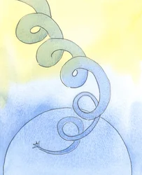 Assim como um pé de feijão cresce alto, em direção ao céu, assim deve nossa vida espiritual &39;crescer&39; em direção ao céu, 2003 (w - c no papel)