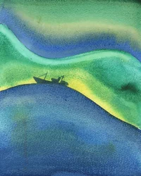 Assim como um navio no oceano é cercado por água, também estamos totalmente cercados e sustentados pelo amor de Deus - quer estejamos orando ou não, e quer experimentemos ou não Sua presença, 2003 (w - c on pape